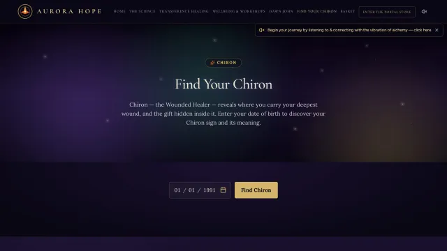 Aurora Hope — Find Your Chiron — a reading from a date of birth