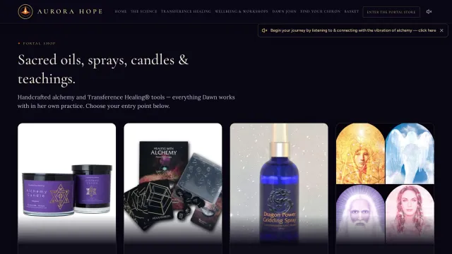 Aurora Hope — The shop, by category